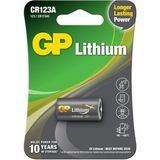 GP Batteries CR123A Dl123A/Cr123A Boy Lityum Pil, 3 Volt, Tekli Kart - 1 Adet