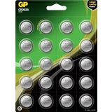 Gp Batteries Cr2025 2025 Boy Lityum Düğme Pil, 3 Volt, 20'Li Kart