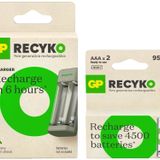GP Batteries E221 2 Kanallı Şarj Cihazı 2 Adet Gp Recyko 950MAH 1.2V Şarjlı AAA İnce Kalem Pil Ile Beraber