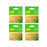 GP Batteries G-TECH Ultra Alkalin 9V - 6LR61 Boy 9V 4 Adet Pil