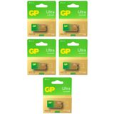 Gp Batteries G-Tech Ultra Alkalin 9V - 6LR61 Boy 9V 5 Adet Pil