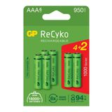 GP Batteries Gp Recyko 1000 Aaa Ni-mh Şarj Edilebilir Ince Kalem Pil 4 2'li Ambalaj