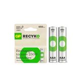 GP Batteries Gp Recyko 650 Mah R03 Aaa Şarjlı 2li Ince Kalem Pil Gp65aaahcer21-2tlb2 (gprhch63e041