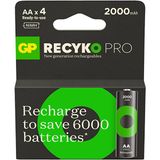 GP Batteries Gp Recyko Pro 2000 mAh AA Şarjlı Pil 1.2 Volt Yüksek Performanslı 4'lü Kart