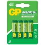GP Batteries GP15G 1.5 V 4'lü Kart Greencell R6P/1215/AA Kalem Pil