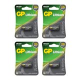 Gp Batteries GPCR123A DL123A/CR123A Boy Lityum Pil, 3 Volt, 4 Adet Pil
