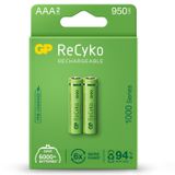 GP Batteries Recyko 1000 mAh 1.2V AAA Boy NiMH İnce Şarjlı Pil 2'li Kart