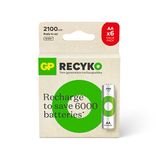 GP Batteries ReCyko 2100 1.2 V Ni-MH Şarj Edilebilir 6'lı AA Kalem Pil