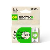 GP Batteries ReCyko 3000 1.2 V Ni-MH Şarj Edilebilir 2'li C Boy Pil
