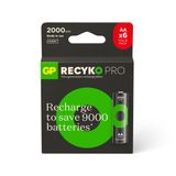 Gp Batteries Recyko Pro 2000 Mah Aa Kalem Ni-Mh Sarjli Pil, 1.2 Volt, 6'Li Kart