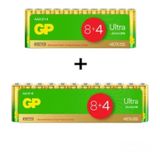 GP Batteries Ultra Alkalin 12AA+12AAA Özel Pil Paketi 24'lü