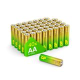 Gp Batteries Ultra Alkalin G-Tech +80%More Power 40xAA-Lr6-1.5 Volt Kalem Pil, 40'Lı Paket