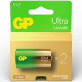 GP G-Tech Ultra Alkalin Lr20 1.5 V Büyük Boy D Pil 2'li