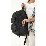 Gp Gues Polo Unisex Suya Dayanıklı Krinkıl Kumaş Çok Gözlü Laptop Okul ve Seyahat Sırt Çantası