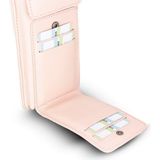 Gp Iguana Avjin 6.9 Inch Uyumlu Deri Kılıf Cüzdan Askılı Erc5 Pembe - %100 Hakiki Deri