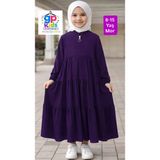 Gp Kids 3 Kat Büzgülü Çocuk Ferace Mor - 11 - 12 Yaş
