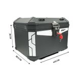 Gp Kompozit Base Universal 58 Lt Alüminyum Motosiklet Çantası Siyah Diğer