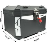 Gp Kompozit Base Universal 58 Lt Alüminyum Motosiklet Çantası Siyah