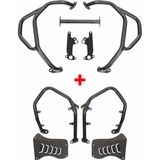 GP Kompozit BMW R 1300 GS 2023-2026 Uyumlu Motor Üst / Alt Koruma Demiri Seti Siyah