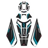 GP Kompozit CF Moto 250 SR 2020-2023 Uyumlu Turkuaz Tank Pad Seti