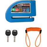 GP Kompozit DSK003 Universal Alarmlı Motosiklet Disk Kilidi Mavi - Standart - Siyah