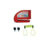 GP KOMPOZİT DSK004 Universal Alarmlı Motosiklet Disk Kilidi Kırmızı
