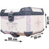 GP KOMPOZİT DSN02 Universal 45 lt Desenli Alüminyum Motosiklet Çantası
