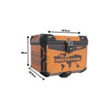 Gp Kompozit DSN03 Universal 57 Lt Desenli Alüminyum Motosiklet çantası