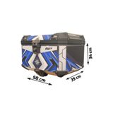Gp Kompozit DSN08 Universal 45 Lt Desenli Alüminyum Motosiklet çantası