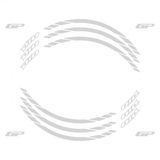 Gp Kompozit Honda Dio 2021-2023 Uyumlu Jant Şeridi Reflektif Gri