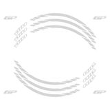 Gp Kompozit Honda Dio 2021-2025 Uyumlu Jant Şeridi Reflektif Gri