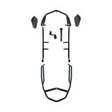 GP KOMPOZİT Honda SH 125 2024-2025 Uyumlu Motor Koruma Demiri Siyah