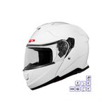 GP KOMPOZİT MKS007-PW Güneş Vizörlü Şeffaf Çene Açılır Motosiklet Kaskı