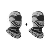 Gp Kompozit Motorcu Balaklava Maske Seti (1 Adet Kışlık + 1 Adet Kışlık)