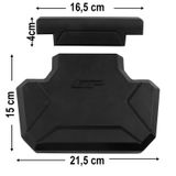 GP Kompozit Universal 21X20cm Alüminyum Çanta Pedi Siyah