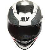 Gp My Helmet MKS001-WRG Yarış Spoiler Güneş Vizörlü Şeffaf Full Face Motosiklet Kaskı Xxl - Çok Renkli