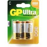 GP Pil C Size Alkalin 2 Li Blister Gp Gp 14AU-2U2 LR14