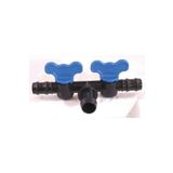 Gp Plastik 20'lik Damla Sulama Plastik Küresel Çiftli mini Vana (20x20x20 mm - 25 adet)