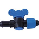 Gp Plastik Damla Sulama Plastik Küresel Yassı Vidalı Boru Vanası Çıkış Nipelli (100 Adet) 16X17 mm