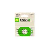 GP Recyko 1000 Aaa İnce Kalem Ni-mh Şarjlı Pil 1.2 Volt 4lü Kart