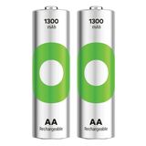 Gp Recyko 1300 Mah R6 Aa Şarjlı 2'Li Kalem Pil
