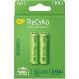 Gp Recyko 1300Mah Aa Şarj Edilebilir Kalem Pil 2'Li Paket