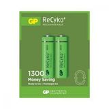 GP RECYKO 1300mAh AA ŞARJLI KALEM PİL 132C133 2Lİ KART (4604)