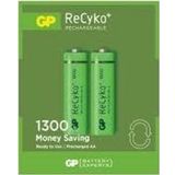 GP RECYKO 1300mAh AA ŞARJLI KALEM PİL 132C133 2Lİ KART