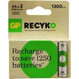 Gp Recyko 1300MAH Aa Şarjlı Kalem Pil 132E035 2'li Kart