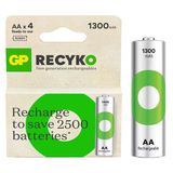 Gp Recyko 1300Mah Nı-Mh R6 Şarjlı Aa 4'Lü Kalem Pil