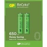 GP RECYKO 650mAh AAA ŞARJLI İNCE PİL 63C092 2Lİ KART (5264)