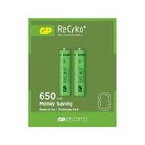 GP RECYKO 650mAh AAA ŞARJLI İNCE PİL 63C092 2Lİ KART (5343)