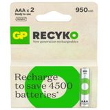 Gp Recyko 950 Mah 1.2V Aaa Boy Nimh İnce Şarjlı Pil 2'Li