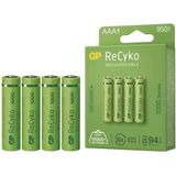 Gp Recyko 950MAH Ni-Mh Aaa Şarjlı Ince Kalem Pil 4'lü Paket - 1 Adet